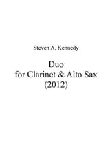 Duo for Clarinet and Alto Sax P.O.D. cover